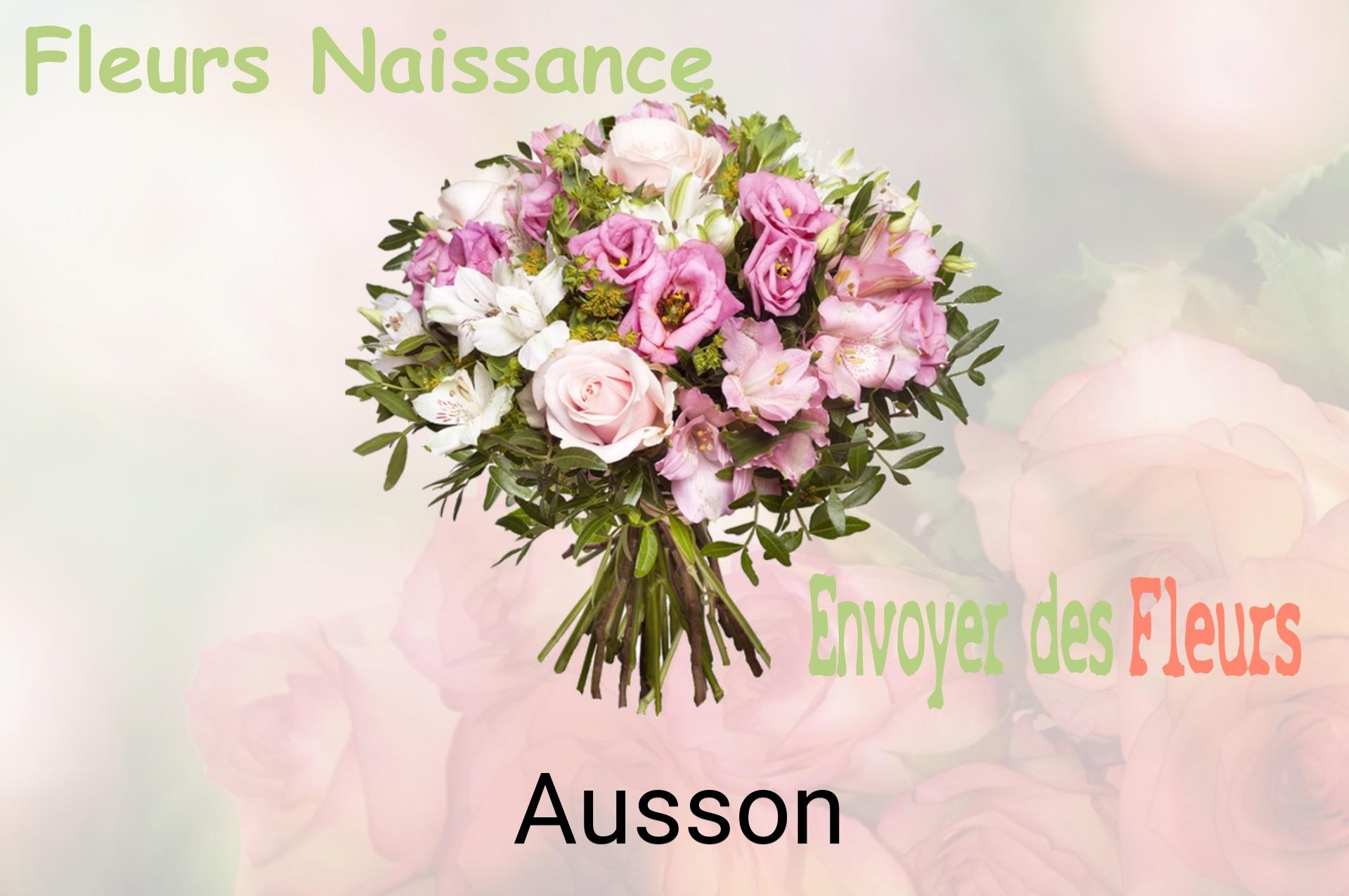 Bouquet de fleurs de naissance livré à Ausson